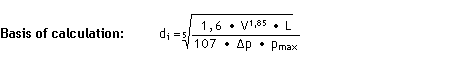 Pressure drop formula