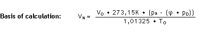 Pressure drop formula